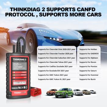 Thinkcar ThinkDiag 2 OBD2 Bluetooth 5.0 Diagnosegerät – Alle Systeme & 15+ Reset-Funktionen