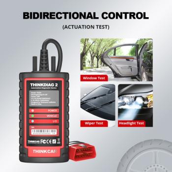 Thinkcar ThinkDiag 2 OBD2 Bluetooth 5.0 Diagnosegerät – Alle Systeme & 15+ Reset-Funktionen