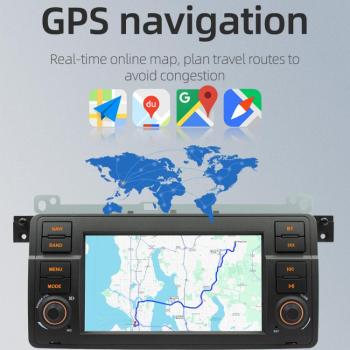 Valmento BMW E46 7" GPS-Navigation Android 13 – 2+64GB, CarPlay & Android Auto