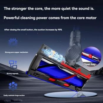 Valmento ProClean Max – Hochdrehmoment-Direktantriebs-Rollenbürstenkopf mit Staubanzeigelicht für Dyson V7 V8 V10 V11 V15