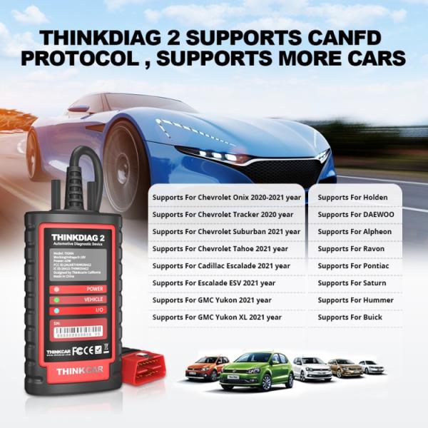 Thinkcar ThinkDiag 2 OBD2 Bluetooth 5.0 Diagnosegerät – Alle Systeme & 15+ Reset-Funktionen