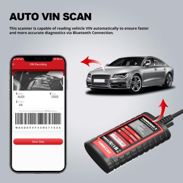 Thinkcar ThinkDiag 2 OBD2 Bluetooth 5.0 Diagnosegerät – Alle Systeme & 15+ Reset-Funktionen