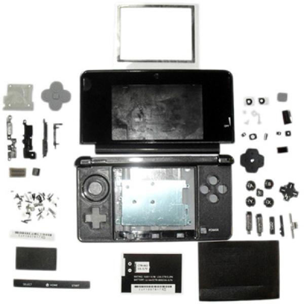 Valmento GameShell Pro – Ersatz-Vollgehäuse für Nintendo 3DS (Rot, Blau, Schwarz verfügbar)